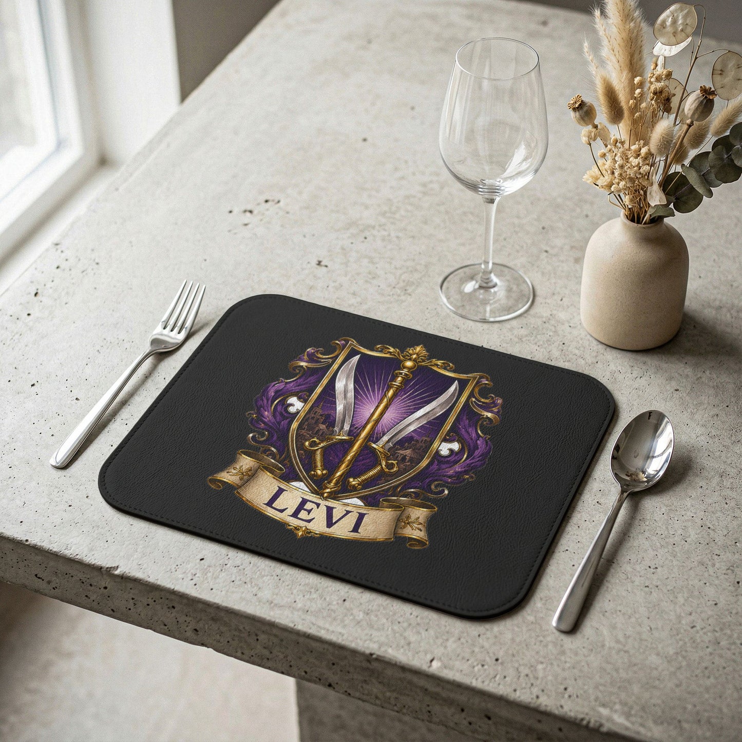 Tribe of Levi - Leather Placemat