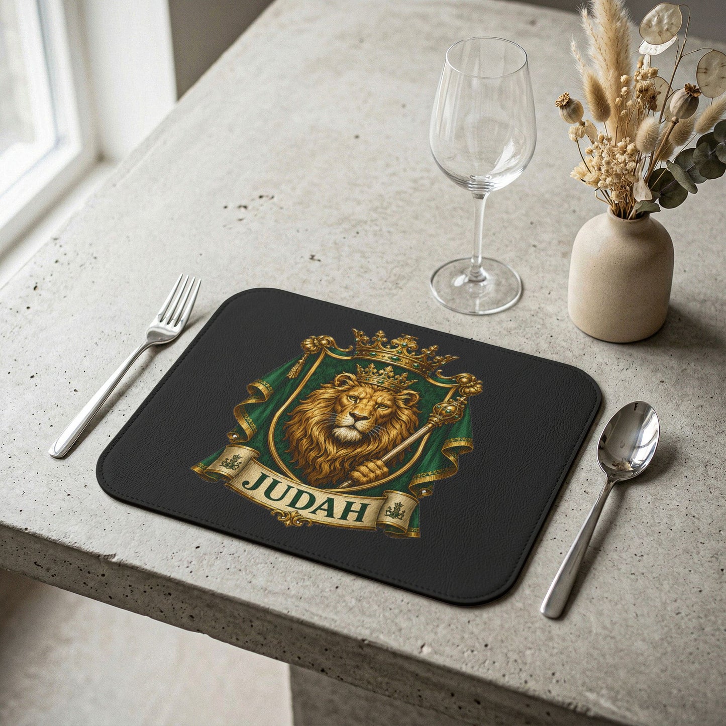 Tribe of Judah - Leather Placemat
