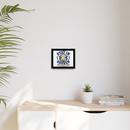 Stay in Goshen - Matte Canvas, Framed (Multi-color)