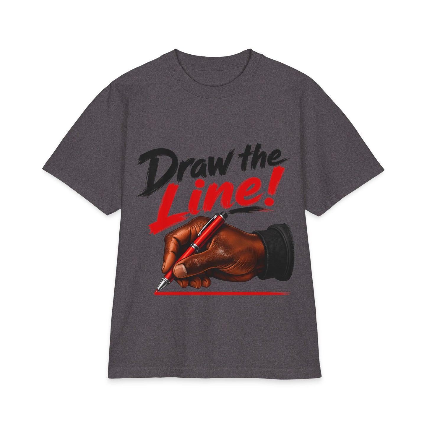 Draw The Line - Unisex Max Heavyweight Short Sleeve
