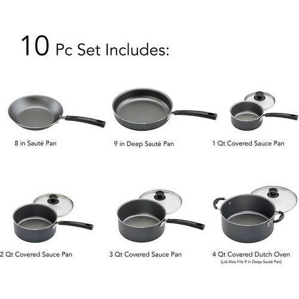 Primaware Non-Stick Cookware Set, 10 Piece