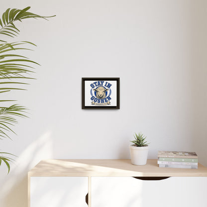 Stay in Goshen - Matte Canvas, Framed (Multi-color)