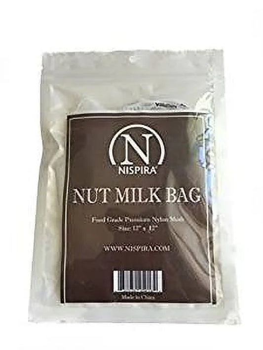 Premium Super Fine Mesh Nut Milk Bag Strainer for Almond Milk, Soy Milk, Any Nut and Beans Drinks 12" X 12"