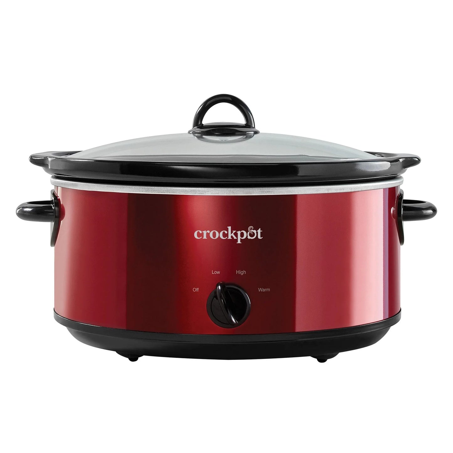 7 Quart Capacity Food Slow Cooker Home Cooking Kitchen Appliance, Red