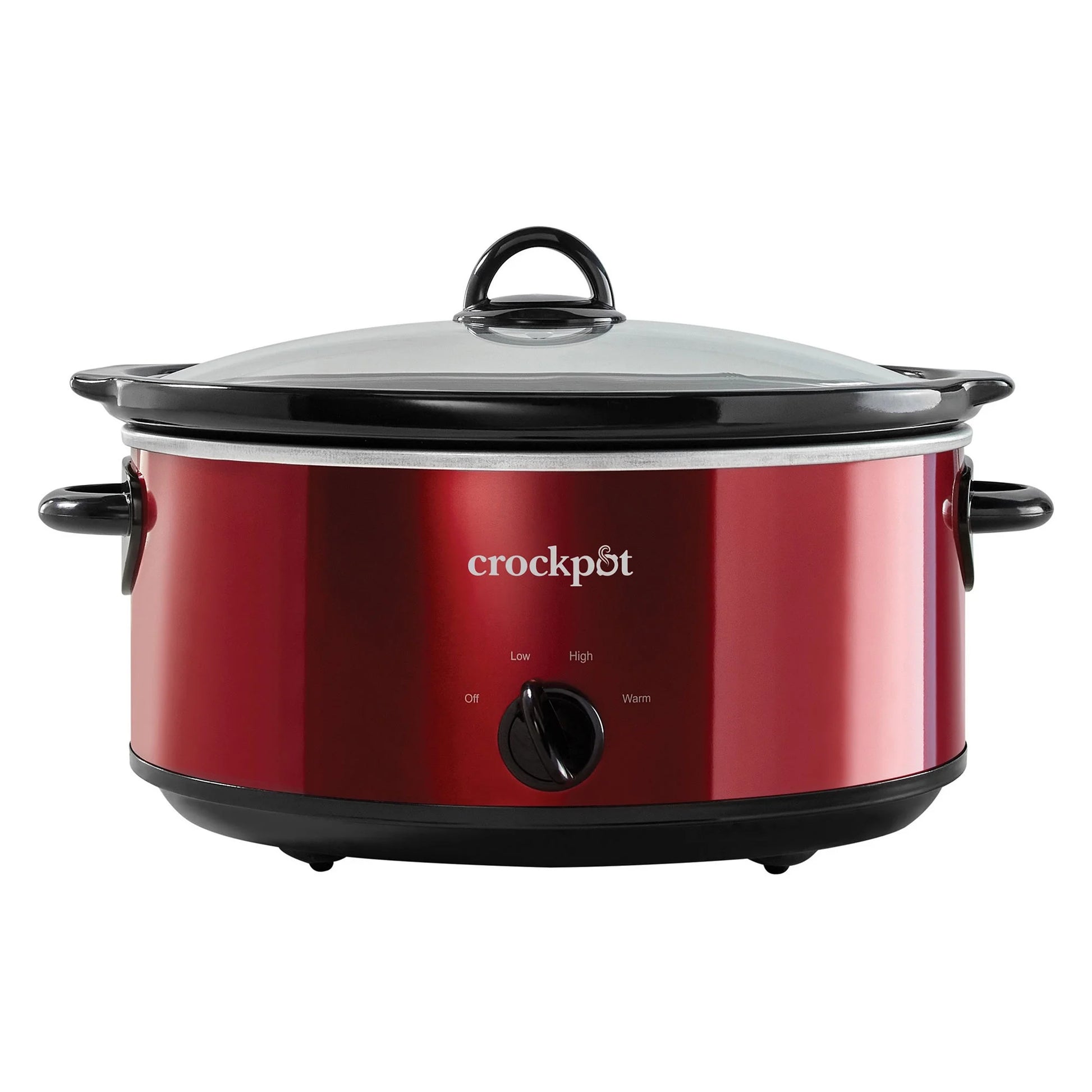 7 Quart Capacity Food Slow Cooker Home Cooking Kitchen Appliance, Red