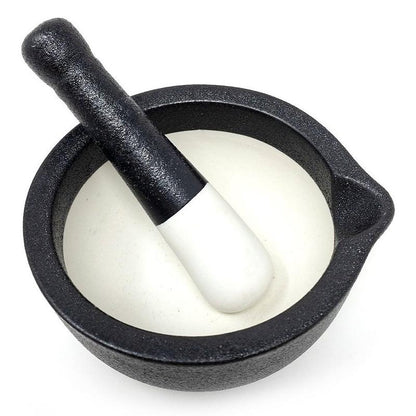 Mortar & Pestle - Black Porcelain - Gneiss Spice