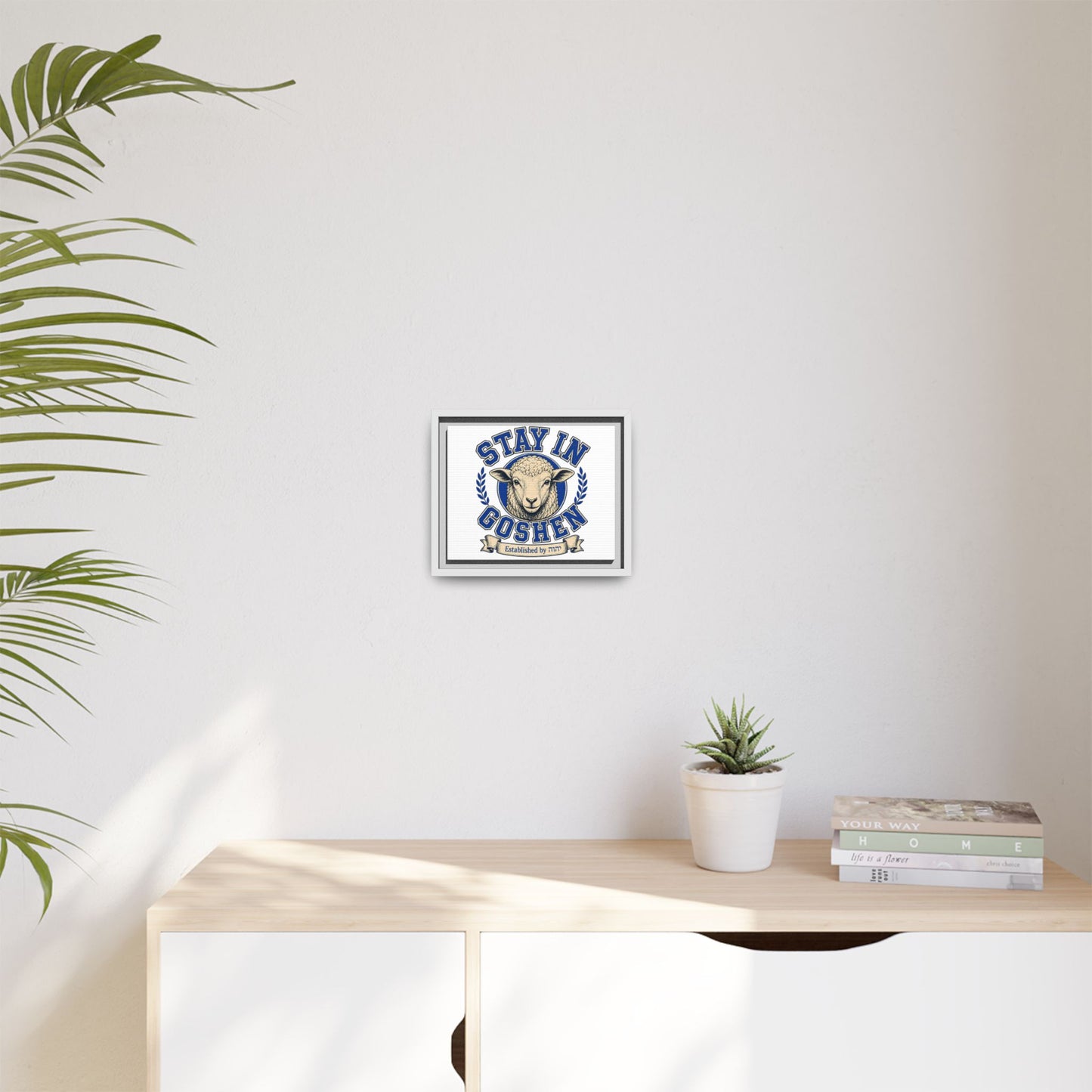 Stay in Goshen - Matte Canvas, Framed (Multi-color)