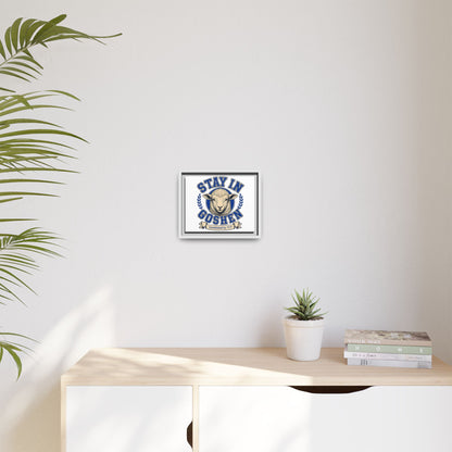 Stay in Goshen - Matte Canvas, Framed (Multi-color)