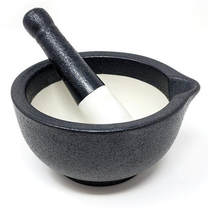 Mortar & Pestle - Black Porcelain - Gneiss Spice