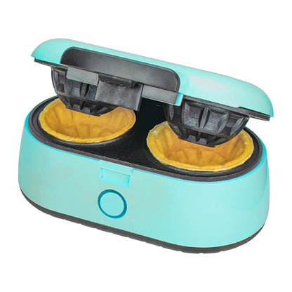 Double Waffle Bowl Maker, Blue