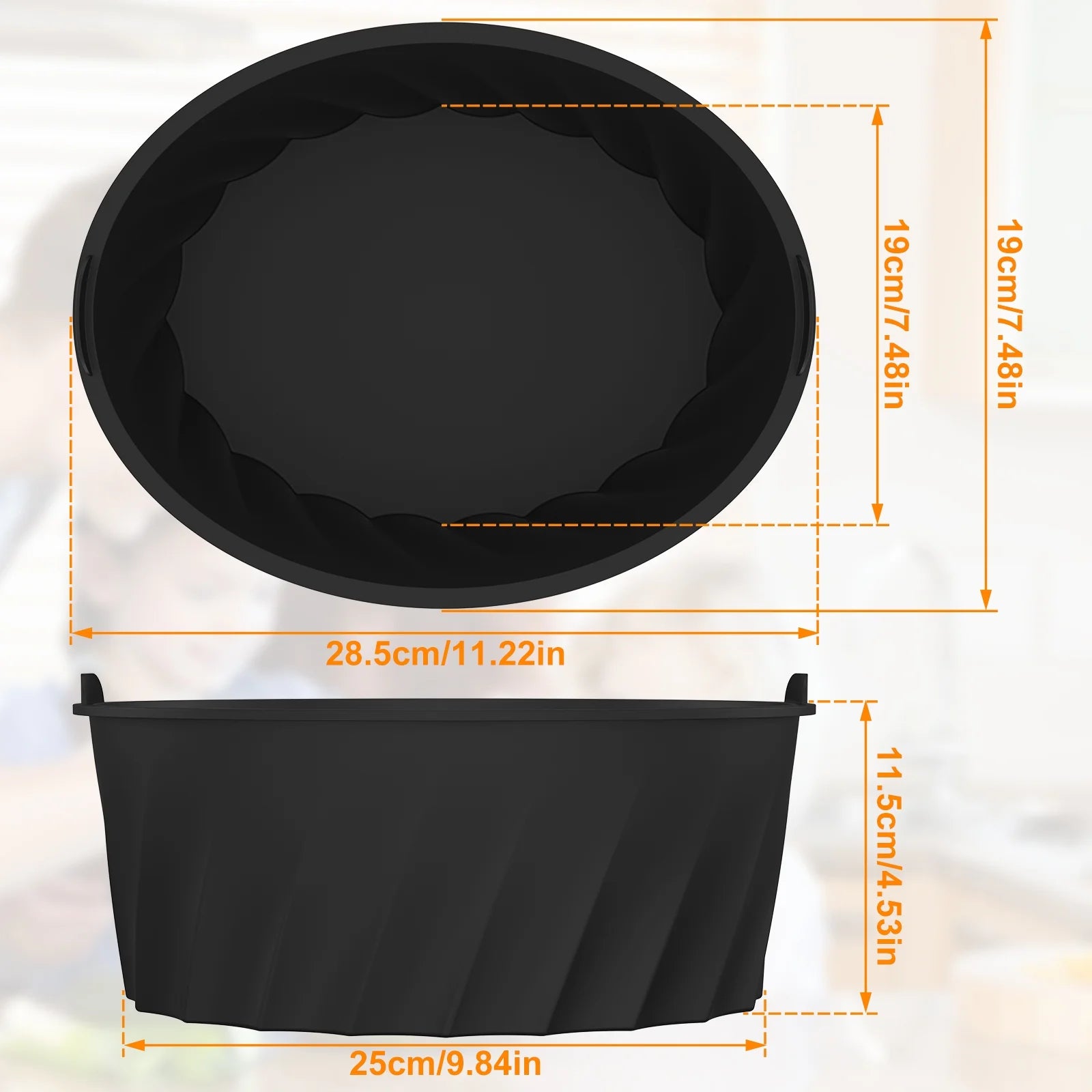 Silicone Slow Cooker Liner for 7-8QT Pot Slow Cooker Silicone Insert Leakproof Heat Resistant Dishwasher Safe Silicone Cooking Liner