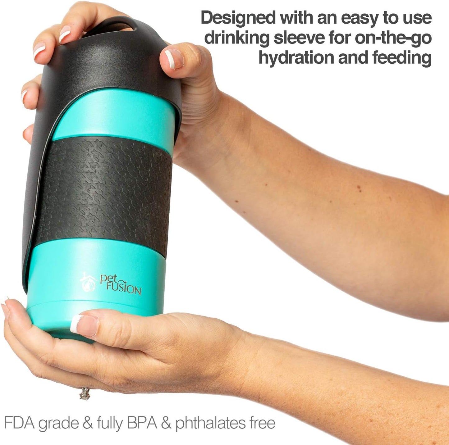 Portable Dog Water Bottle & Dispenser (New-Large 22Oz Dispenser) Insulated 2 Wall Stainless Steel- Optimal Cool Water Temp - Dog Travel Bottle