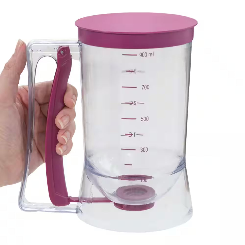 4-Cup Pancake Batter Dispenser Measuring Cup, Purple