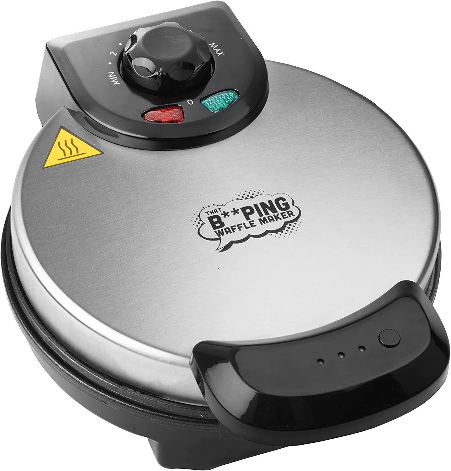 That BEEPING Waffle Maker- Personal 7" Belgian Waffler That BEEPS with Tone When Ready - Electric, Non Stick Griddle Iron W/Adjustable Browning Control- Make Breakfast Special